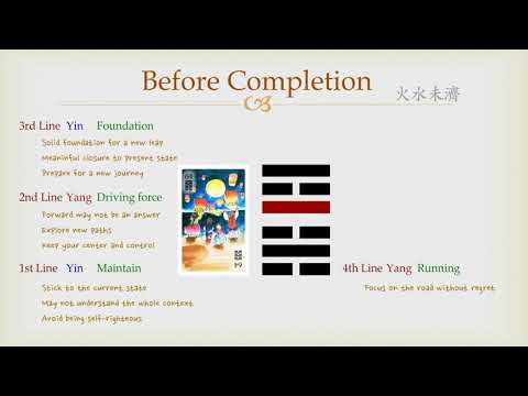 Goodie's I Ching - #64 Before Completion (Lines)