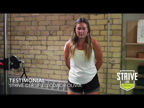 Strive Life Certifications Testimonial Olivia
