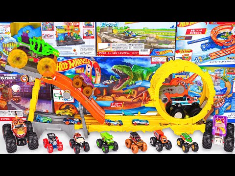 Hot Wheels Collection Unboxing Review ASMR | Hot Wheels Monster Trucks Power Smashers Track Set