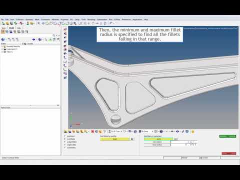 HyperMesh Geometry Cleanup – Remove surface fillets
