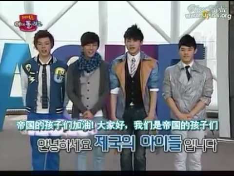 100504 1D0L L3AGU3 U-Kiss & Children of Empire (ZE:A) [eng subs] (1/6)