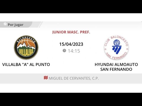 Junior masc B VILLALBA AL PUNTO - SAN FERNANDO