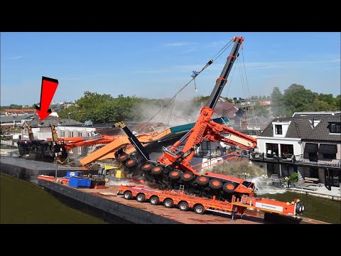 Extremely Heavy LIft Cranes Gone Wrong, Dangerous Crane Idiots Operator Skills