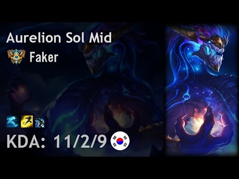 Aurelion Sol Mid vs Rumble - Faker - KR Challenger Patch 7.7