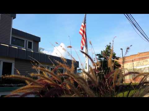 American flag in Canton North Carolina