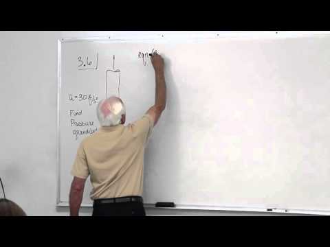 Fluid Mechanics: Continuity Equation, Bernoulli Equation, & Kinematics Examples (10 of 34)