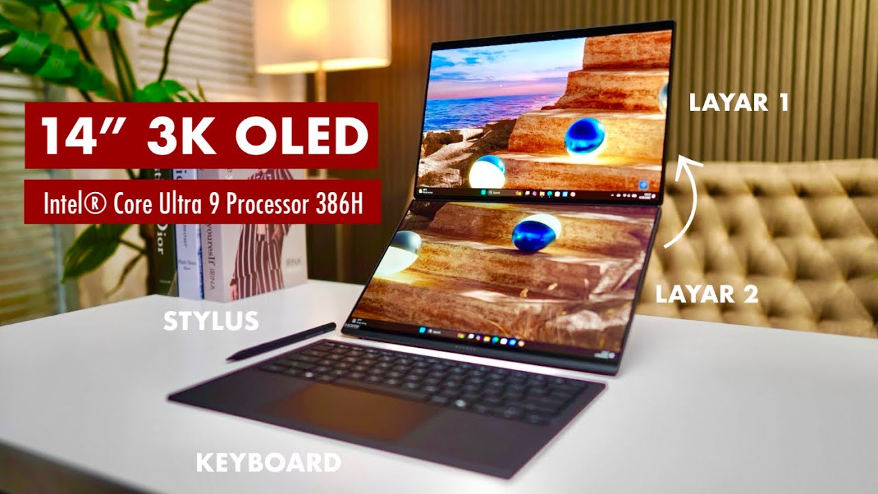 54jtan.. Laptop 2 Layar Bikin Kerja Lebih Gampang! ASUS Zenbook DUO (UX8407AA) Review