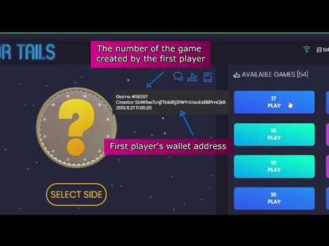 Blockchain Game HEADS or TAILS
