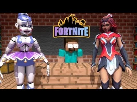 FNAF Monster School : Fortnite Alchemy - Minecraft Animation (Resubido)