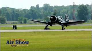 preview picture of video 'CAF FG-1D Corsair @ 2012 Tuscaloosa Regional Air Show HD'