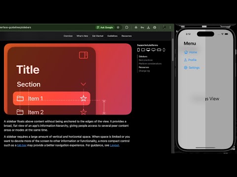 Build an Apple-Style Sidebar Menu in SwiftUI (No Libraries)