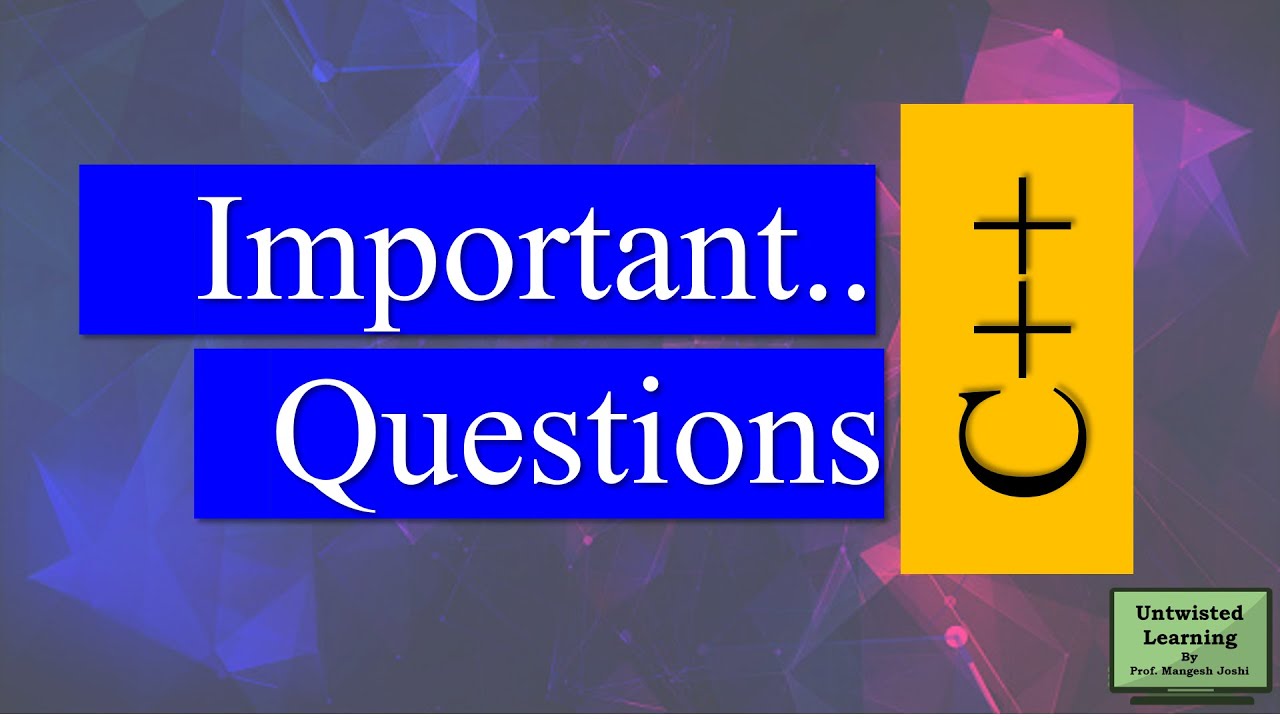 Important Examination Questions - Object Oriented Programming (Part 1)