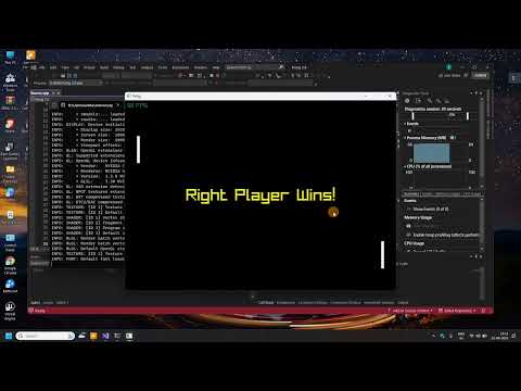 Created a pong game in Visual Studio Using c++ and raylib libraries best mini game tutorial video