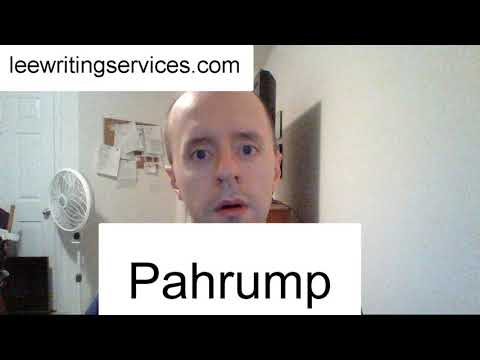 How to Pronounce Pahrump