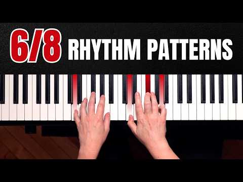 5 BEAUTIFUL Pop Rock Piano Patterns in 6/8