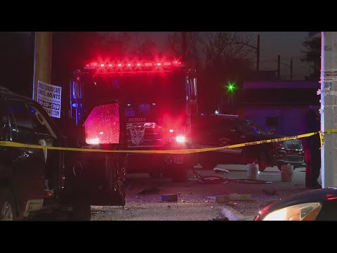 Same Detroit gas station hit twice by fire truck crashes in less than 2 years