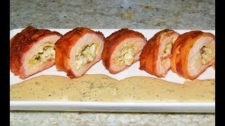Bacon Wrapped Stuffed Chicken - Keto Stuffed Chicken Recipe