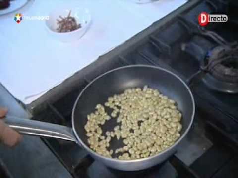 Receta de habitas con jamón y foie