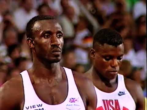Men's 100m Final - World Championships - Stuttgart 1993