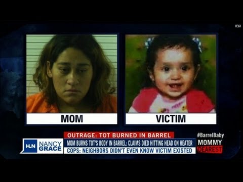 Mom burns 2-yr-old daughter in barrel