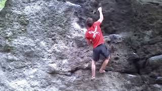 Video thumbnail of Gloom Wall, 6B. Sněžník