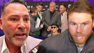 The FULL Canelo vs Oscar De La Hoya ALTERCATION & HEATED AFTERMATH!