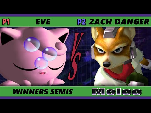 S@X 423 Winners Semis - eve (Jigglypuff) Vs. Zach Danger (Fox) Smash Melee - SSBM