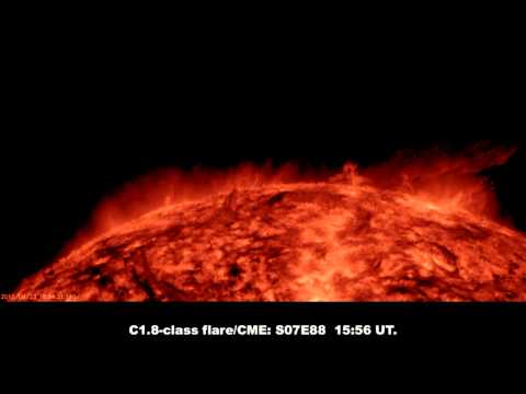 SOLAR ACTIVITY UPDATE: C1.8 Eruption CME (Sep 24th, 2012).