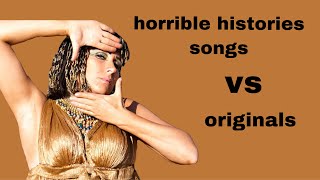 horrible histories songs vs originals (series 1-5)