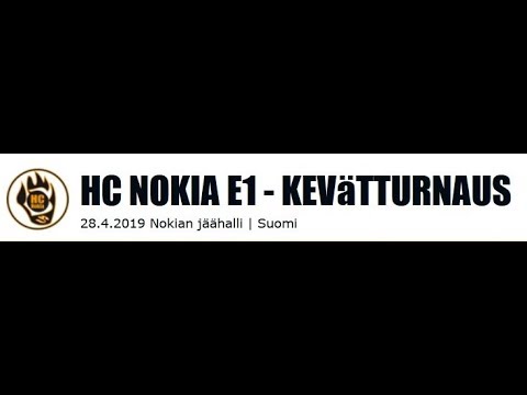 Finaali      EVU vs HC Nokia Valkoiset   HC NOKIA E1 - KEVäTTURNAUS 28.4.2019 Nokian jäähalli