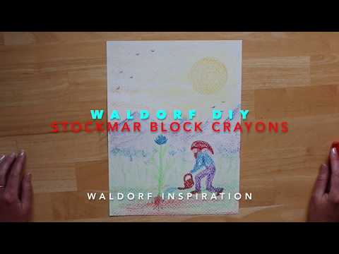 #6 Waldorf Drawing | Dwarf Zerg | Tutorial Stockmar Wax Crayons | DIY Vrije School