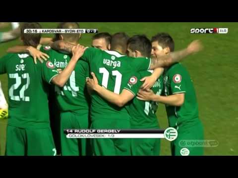 Rudolf Gergely első gólja a Kaposvári Rákóczi FC - Győri ETO FC mérkőzésen