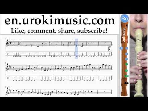 Recorder lessons (B.) Luis Fonsi ft. Daddy Yankee - Despacito Sheet Music Tutorial Part#1 um-i352