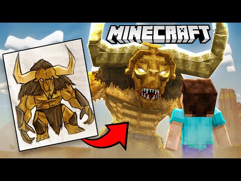 I Turned YOUR Drawings into Minecraft Mobs!