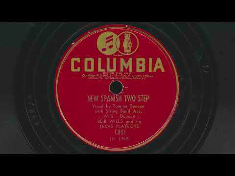 BOB WILLS New Spanish Two Step (1945) Tommy Duncan vocals - 78 RPM Record - with lyrics in subtitles