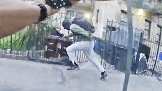 NYPD Cops Fire At Suspect Still Shooting During Street Gun Battle