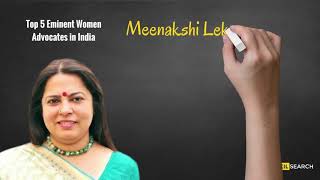 Top 5 Eminent Women Advocates in India