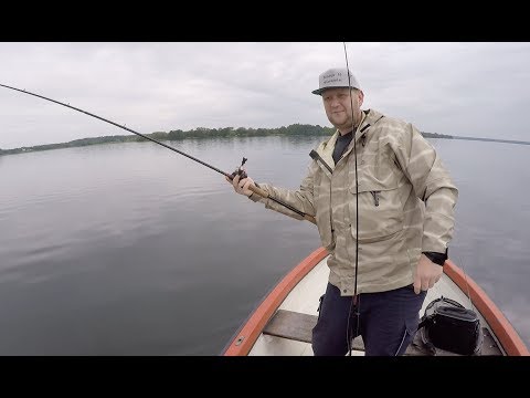 Gedde fiskeri på Esrum sø// Pike fishing on lake Esrum