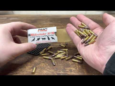 Unboxing PMC Sidewinder 50's .22LR High Velocity Long Rifle Cartridges (1987-1997)