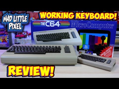 The C64 Full Sized Replica With Working Keyboard! 64 Games, USB Loading, VIC 20! Unboxing & Review!