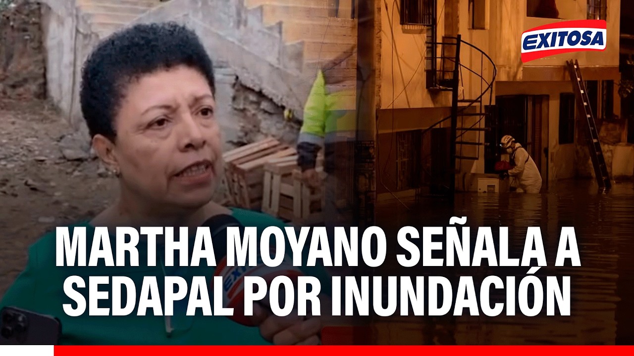 🔴🔵 Marta Moyano señala a Sedapal por inundación y emergencia registrada en Villa el Salvador