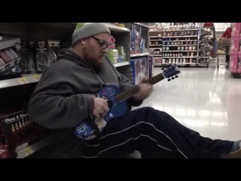 Husky Burnette - Discount Blues - One Direction Guitar Jam Session At Walmart