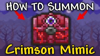 How to Summon Crimson Mimic in Terraria 1.4.5 | Crimson Mimic Summon
