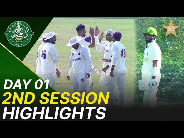 2nd Session Highlights | Lahore Whites vs Faisalabad | Day 1 | Quaid-e-Azam Trophy 2025-26 | M2P1K