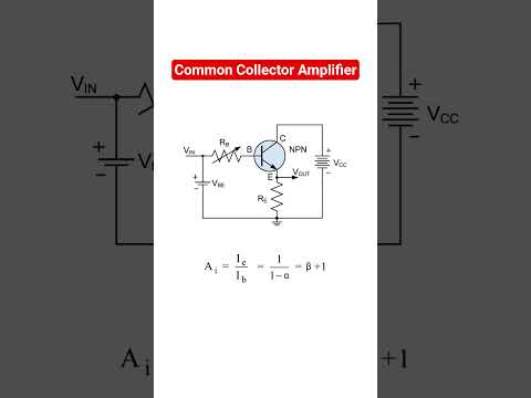 Common collector amplifier - NPN Transistor