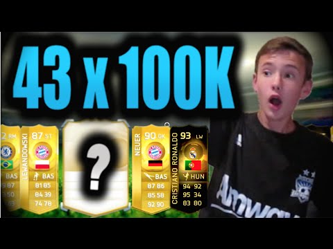 FIFA 15 | OMFG BIGGEST PACK OPENING EVER! - 43 x 100K PACKS
