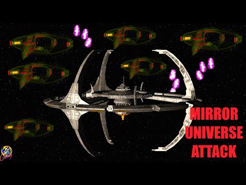 Mirror Romulan D'deridix Warbird Fleet VS RBG Deep Space Nine -Both Ways Star Trek Starship Battles