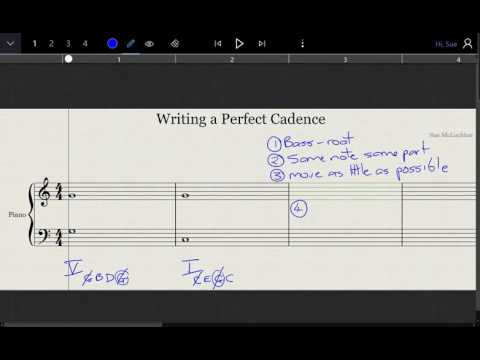 Writing a perfect cadence