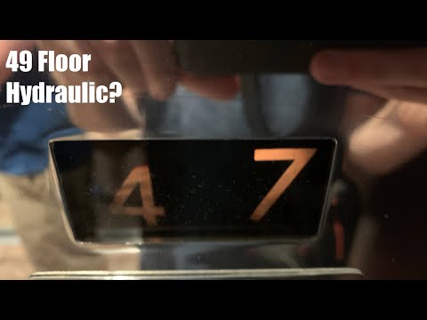 49 Floors! Awesome Otis Hydraulic Elevators @ 1700 Pacific - Dallas, TX