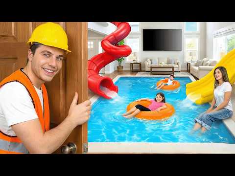 I Turned My old House Into A POOL